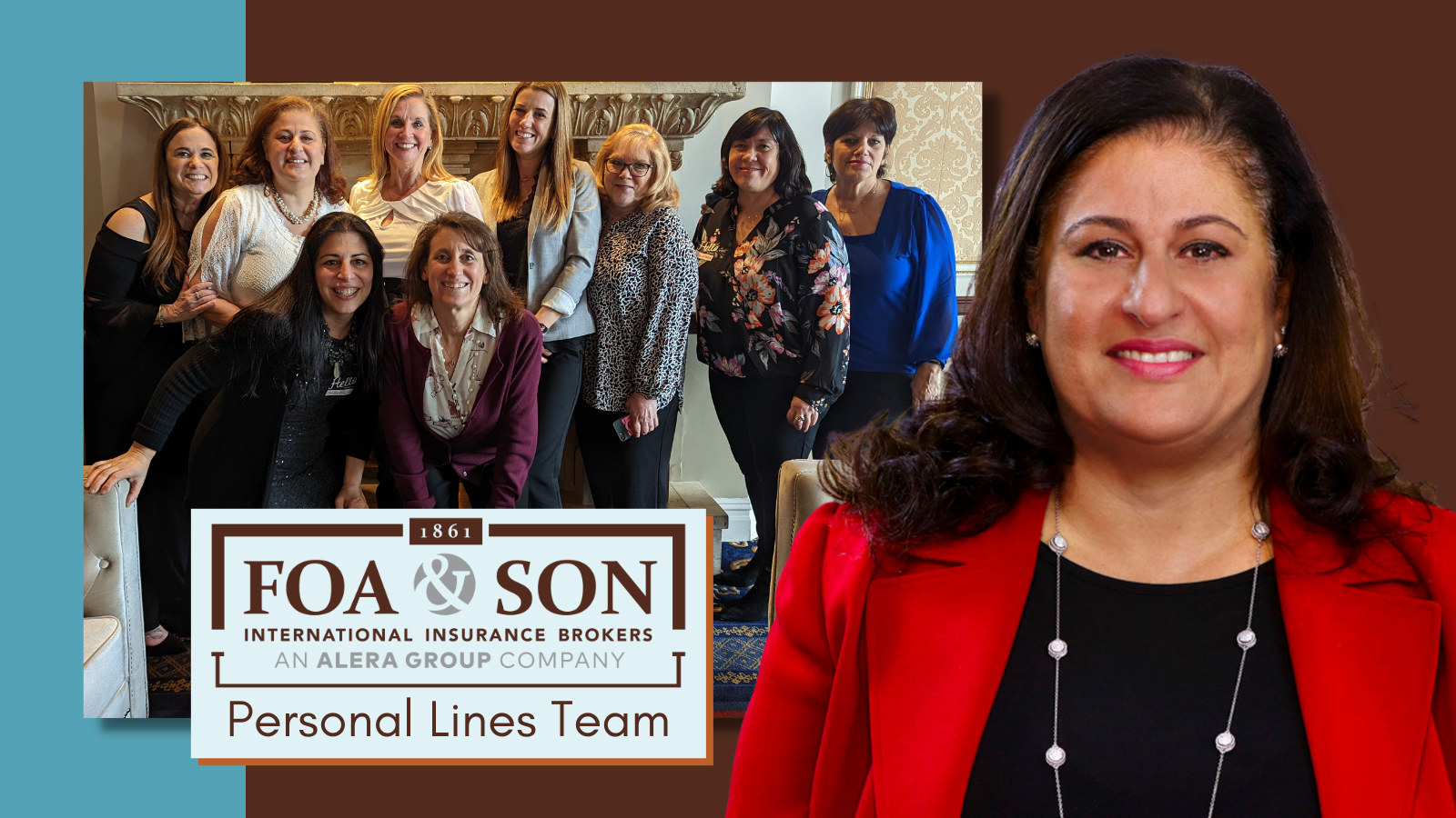 A photo of Senior Vice President Loleeta Hebrank and the Personal Lines team.